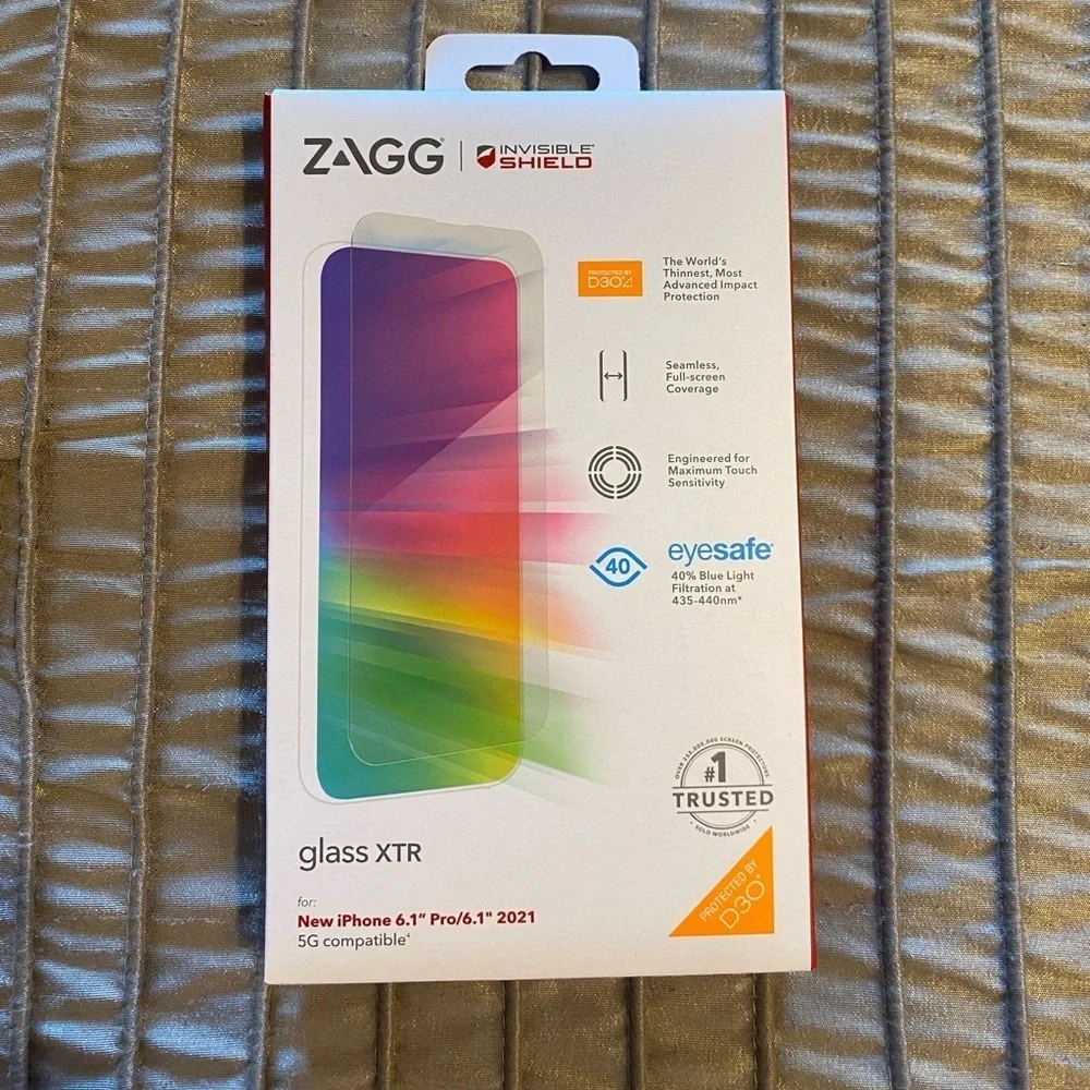 NEW - ZAGG Invisible Shield Glass XTR for New iPhone 6.1” Pro/6.1” 2021